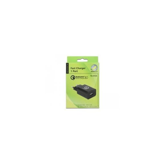 Delock- Chargeur USB 1 sorties 3,6 à 12V QC 3.0 noir