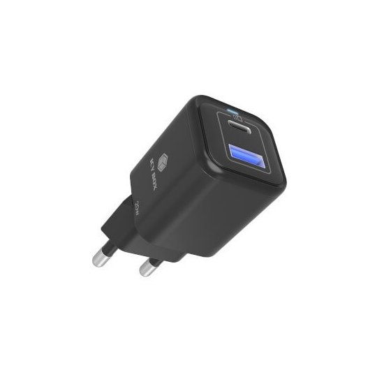 Icy Box- Chargeur rapide USB GaN 1x USB-C 1x USB-A 20W