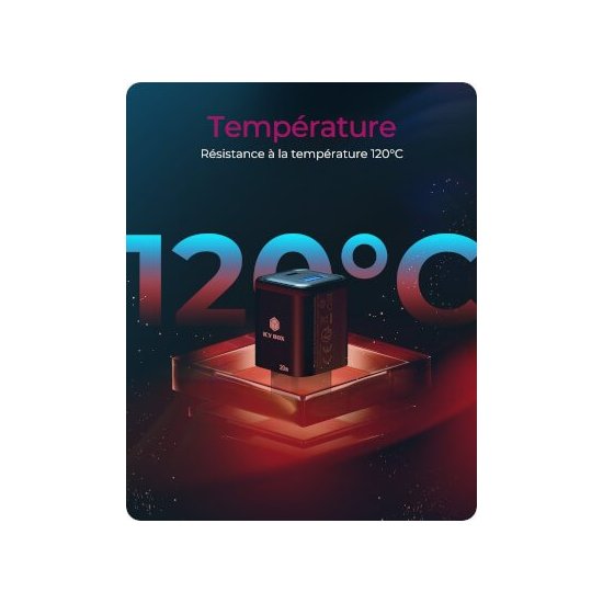 Icy Box- Chargeur rapide USB GaN 1x USB-C 1x USB-A 20W