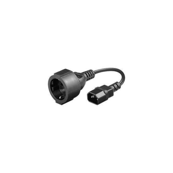 Konni- Adaptateur IEC C14(M) vers Shuko(F) 220V/10A 20cm