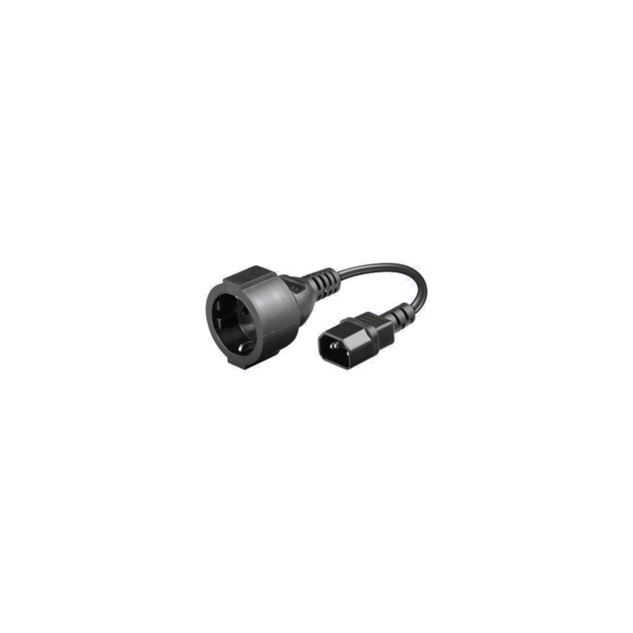 Konni- Adaptateur IEC C14(M) vers Shuko(F) 220V/10A 20cm