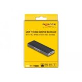 Delock- Boîter externe USB C M.2 SATA SSD ou PCIe