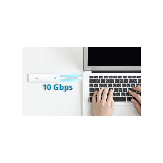 D-link Boîtier SSD USB-C M.2 NVMe/NGFF Débit jusqu'à 10G