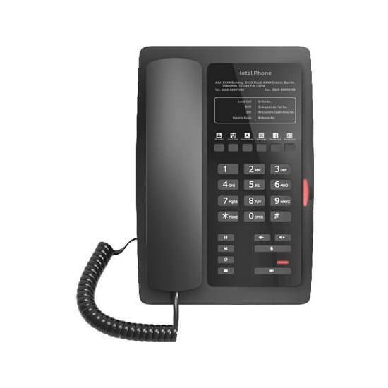 Fanvil Téléphone SIP H3W-Hotel 2 comptes SIP Black