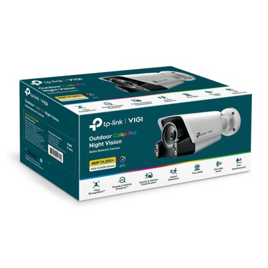 Tp-link Bullet 4Mp Coul24 95,2° Audio H265+ IP67 IA