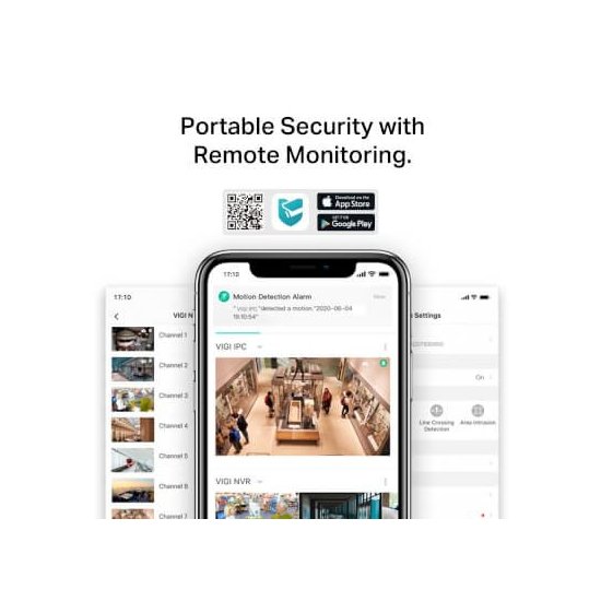 Tp-link Caméra 4Mp Coul24 79° IR 30m Audio H265+ IA