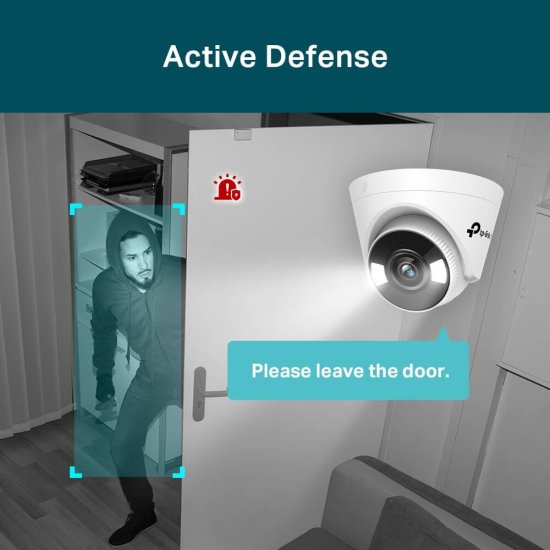 Tp-link Caméra 5Mp Coul24 90° IR 30m Audio H265+ IA