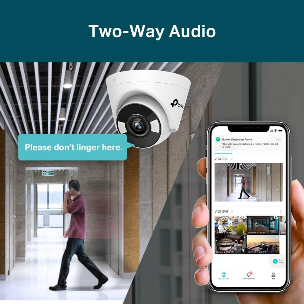 Tp-link Caméra 5Mp Coul24 90° IR 30m Audio H265+ IA
