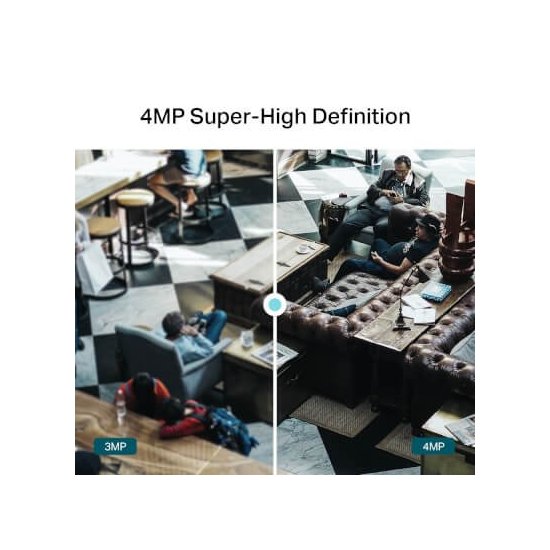 Tp-link Dôme 4Mp 89° IR30m H265+ IK10 IP67 IA