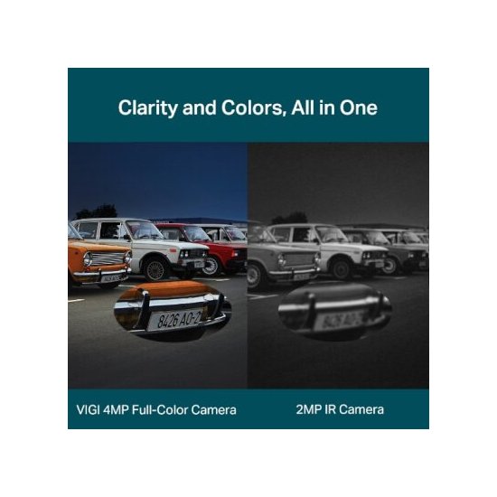 Tp-link Dôme 4Mp Coul24 80° IR30m Micro H265 IK10 IP67 IA