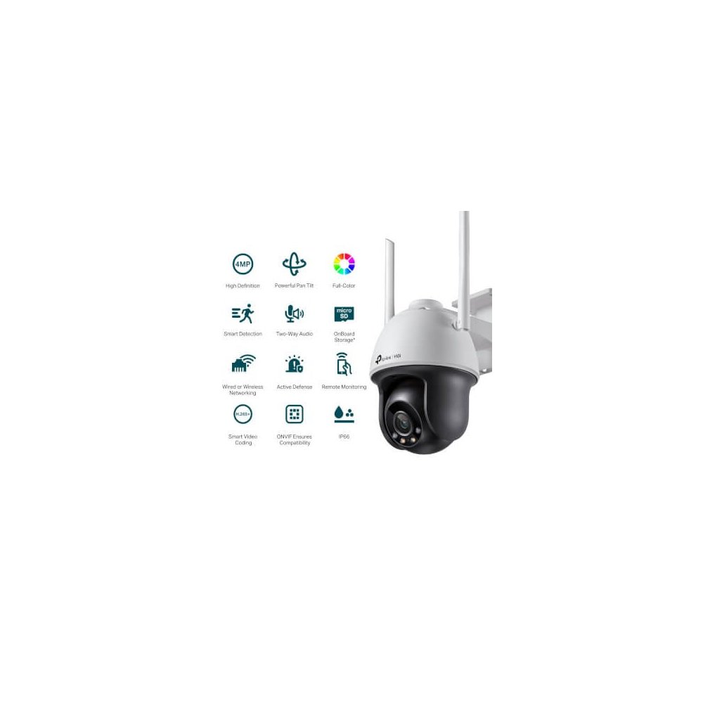 Tp-link PT Wifi 4MP Coul24 79° IR30m Audio H265+ IP66 AI