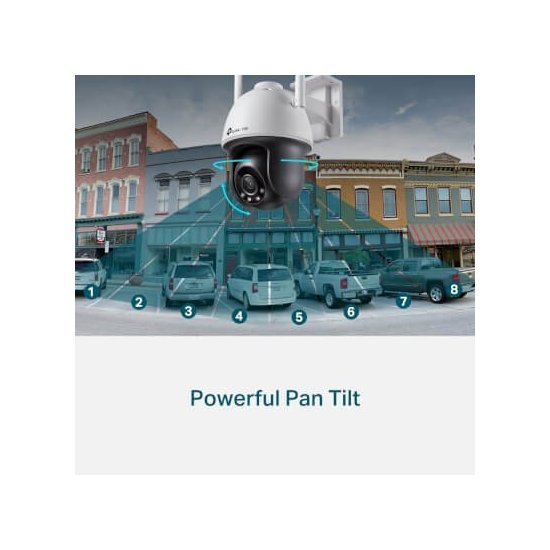 Tp-link PT Wifi 4MP Coul24 79° IR30m Audio H265+ IP66 AI